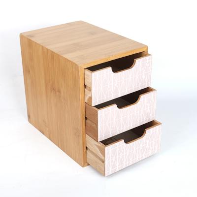 China Shop Viable Factory Use Multi-scene Stationery Drawer Storage Set Direct Wooden Box for sale