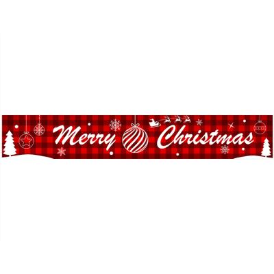 China Hot Sale Decoraive Merry Christmas Banner Outdoor Christmas Banner Decorations Outdoor And Indoor Hanging Decor for sale