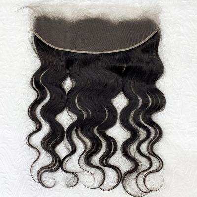 China Body Wave Remy Hair Brazilian Hair Weaves With Closure Body Wave 13x4 Transparent Lace Closure With Baby Hair for sale