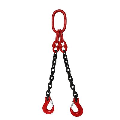 China alloy steel lifting chain for G80 2 two legs crane lifting chain en venta