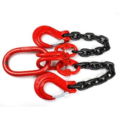 China Well Material 20mn2 Lifting Chain Sling For Lifting And Load Direct Selling Black Oxided Function à venda