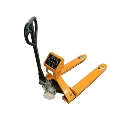 China Best Quality 	Manual Pallet Jack Warranty 1 Year Safe And Durable Steel Scales Pallet Truck en venta