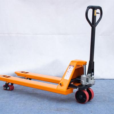 China Pallet Jacks Hand Pallet Truck And Hot-Selling 2500kg  1150*550mm,1220*685mm Manual Te koop