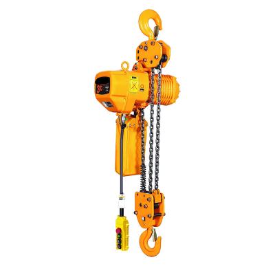 China Hot 3ton Electric Chain Hoist With 220v Electric Winch Hoist emergency stop 6m to 24m for sale