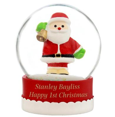 China Europe Factory Polyresin Farm Pig Statues Jinhuoba Snow Globes Christmas Decoration , Empty Snow Globe for sale