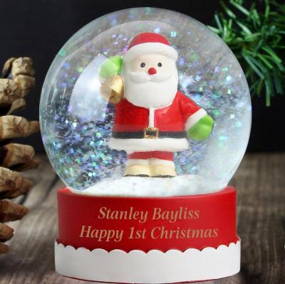 China Europe popular resin 65mm snow globe with boat inside for decor, high quality water ball, make your own for sale