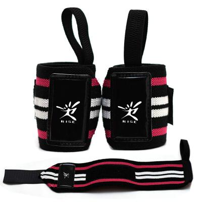 China Breathable Powerlifting , Bodybuilding Wrist Wraps Weight Lifting Straps Writ Supports for sale