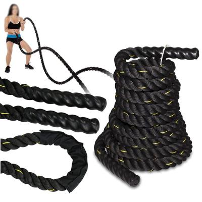 China Heavy Training 100% Poly Dacron Battle Rope For Strength Training for sale