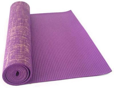 China Eco-friendly gym and outdoor sports home gym fitness exercise PVC jute yoga mat for sale