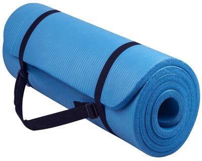 China Yoga Exercises Custom Print NBR Eco-friendly And Non-slip Yoga Mat With Stretch Strap For Yoga Sports for sale