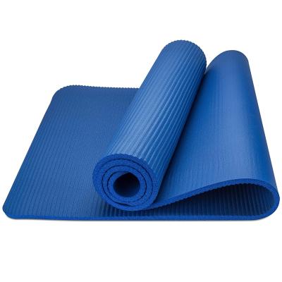 China Yoga Workouts Exercise Mat For Women And Men Home Workouts Non Slip Eco-Friendly NBR Yoga Mat With Yoga Mat Carry Strap for sale