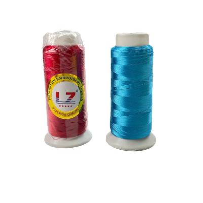 China Good Quality High Tenacity Customized Color 120d/2 Silk Sewing 100% Rayon Embroidery Thread for sale