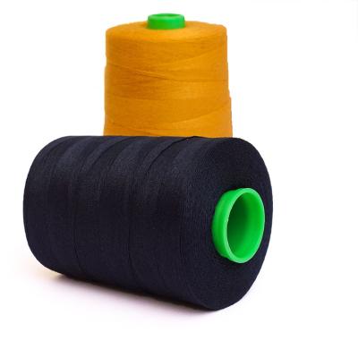 China Black Taple Fiber High Tenacity Wholeale Upplie Polyeter Ewing Yarn In Bluk for sale