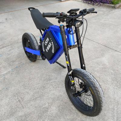 China Mini Super Fast 12000 Watt Electric Bike Powered by 72 Volt 48AH Battery, it can give you long range as well as high speed, for sale