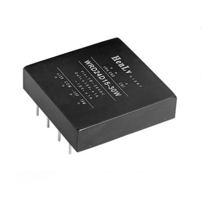 China High Quality Industrial Dual Output 36~72vdc to 15VDC DC DC Converters WRD24S05DC-30W for sale