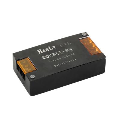 China Network Communication Wide Voltage 12v Input To DC 5v 50w HenLv Inverter Power Converters Power Supply CE RoHS for sale