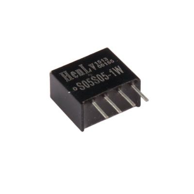 China HenLv DC DC Switch Power Converter Supply 3.3V-24V Output Custom 1-3W is S05S24-1W Acceptable for sale