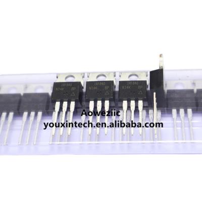 China New IRF840PBF IRF840 TO-220 original imported standard transistor Aoweziic N-channel MOSFET 500V 8A good spot for sale