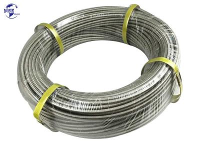 China SAE 100 R14 Convoluted Stainless Steel Wire Braided Flexible PTFE Hydraulic Hose for sale