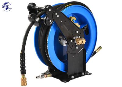 China 50 FT Metal Retractable Oil Hose Reels Industrial Garden Water Hose Holder Reel for sale