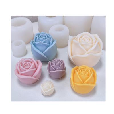 China 2022 Sustainable 3d Mothers Day Designer Candle Preparing Molds Silicone Molds Party Wedding Candle Molds for sale