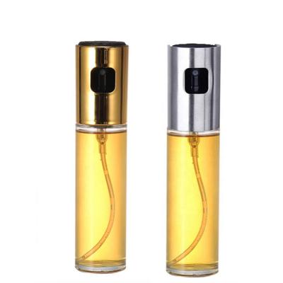 China Wholesale Cooking Tools Glass Bottle 100ml ABS Lid Olive Oil Sprayer Steel Oil Dispenser for sale