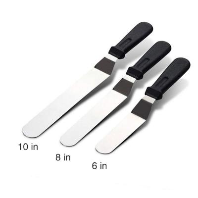 China Amazon 8 Inch Cake Spatula Stainless Steel Easily Cleaned Top Selling Decorating Angled Icing Offset Icing Spatulas for sale