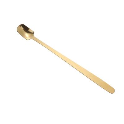 China Amazon FBA Stocked Hot Selling Gold Coffee Spoons Bpa Free High Quality Eco-Friendly Product Spoons Ice Scoop for sale