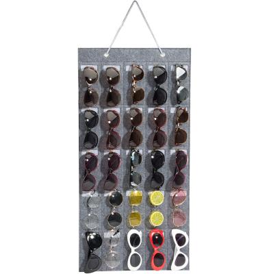 China Environmental Friendly Wall Mounted Sunglasses Pocket, Glasses Hanging Storage Rack, Eyewear Display. for sale