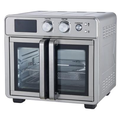 China Manufacturer Digital Air Fryer Oven 24L 10-in-1 Countertop Commercial Professional Toaster Oven Double French Door Designed 1700W for sale