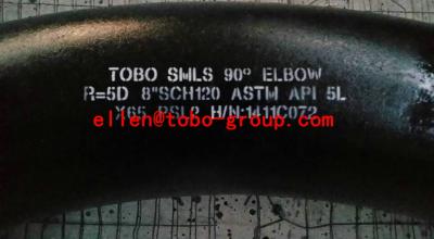 China TOBO STEEL Group 90 DEG 5D BEND API 5L GR.X65 for sale