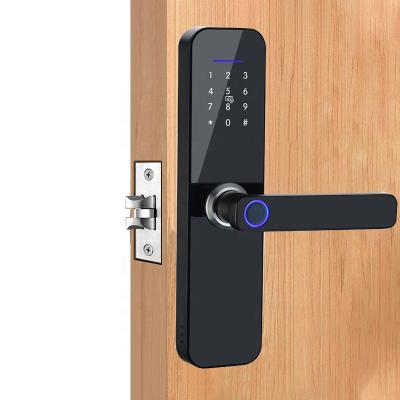 China Aluminum Alloy Anti-Thieft Padlocks Locks Fingerprints Digital Password Deadbolt App Wifi Smart Door Lock for sale