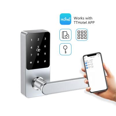 China Aluminum Alloy Wholesale Wireless Electronic Keyless Card Rfid Digital Hotel Smart Door Lock for sale