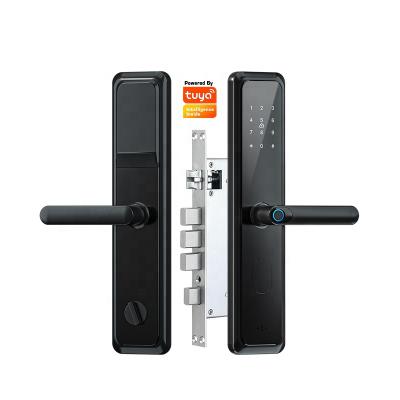 China Tuya Biometric Smart Home Anti-theft Fingerprint Security Door Lock Smart Lock Outdoor Open Biometric Fingerprint Recognition for sale