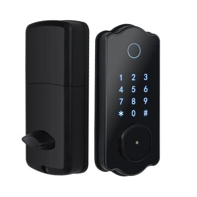 China 2021 New Arrival Outdoor Wireless APP Apartment Fingerprint BLE TTlock Smart Biometric Door Lock for sale