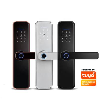 China Wifi Tuya/TTlock BLE Smart Home Hotel App Door Entry Office/Apartment/Thumb Scanner Keyless Door Lock With Good Quality for sale