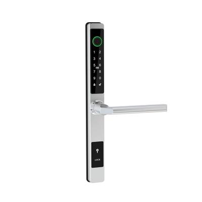 China Front Entrance Security Smart Password Card Lock RFID Anti-theft Fingerprint 100Users Mortise for sale