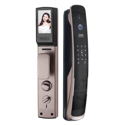 China Home apartment apartment door wifi lock with camera smart fingerprint automatic door lock system for sale