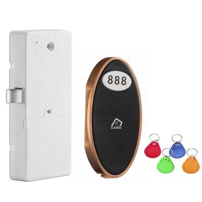 China RFID Zinc Alloy Electronic Locker Wooden Drawer Lock With Free Wristband for sale