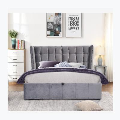 China (Other)Bed Designs Home Furniture Adjustable Modern Storage Bed Frame With Gas Lift for sale