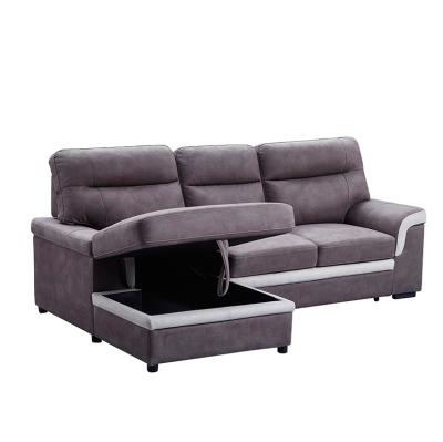 China Living Room Convertible Sectional Sofa Pull Out Bed Sofa Chairs Set Modern Living Room Furniture for sale