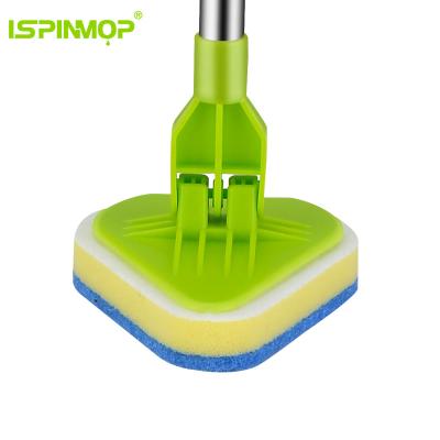 China Best Viable Sale Multifunctional Triangle Flat Mop Sponge Cleaning Scrubber for sale