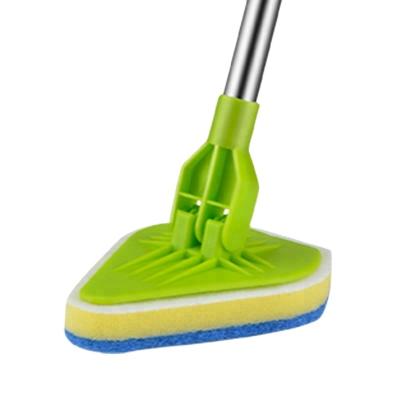 China Multi-Use Sustainable Telescopic Chenille Duster Cleaning Bathtub Plastic Seal Sponge Kitchen Brush Scrubber Cleaner Broom for sale