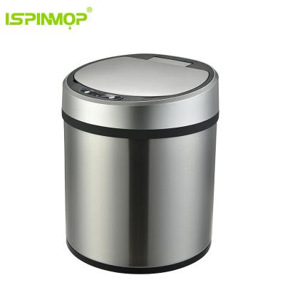 China Sustainable Waste Bin 6 L Electric Motion Sensor Bin Household Stainless Steel Use for sale