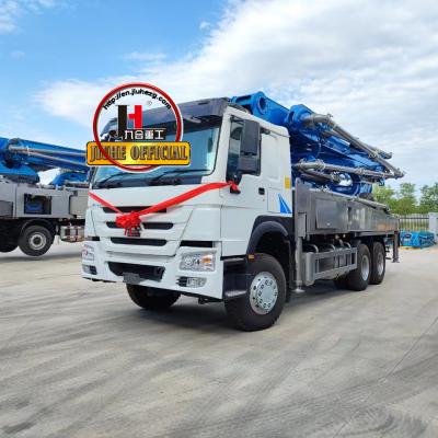 China 38M Lkw-montierte Beton-Boom-Pumpe für Betonmaschinen Hydraulikbeton-Pumpe Lkw zu verkaufen