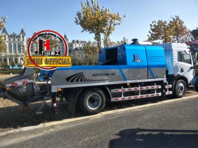 中国 China JIUHE trailer Concrete line Pumps HBC100 Without Truck mobile line Concrete Pump 販売のため