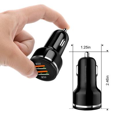 China Mobile Phone Tablet MP3 GPS Dual Usb Car Charger Fast Charging 3.0 5v 3.5a Usb Car Charger For Mobile Phone Qc3.0 for sale