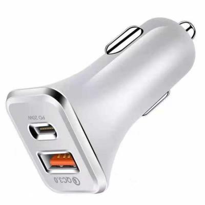 China 2021 Hot-selling Mobile Phone Tablet MP3 GPS Amazone Charge In Car Qc3.0 2 Port Portable Electric Car Charger For Mobile Phone for sale