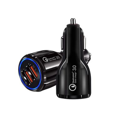 China Mobile Phone Factory Price High Performance 18 Watt 30w Power Dual C Qc3.0 3.1 A Retractable Car Charger for sale