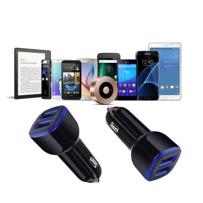 China Brand New Mobile Phone Tablet MP3 USB Car Dual Port Charger With Led Display Dual USB Car Mobile Phone Charger 2.4a Fast Charging Charger For iPhone for sale